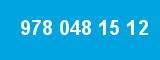 978 048 15 12 978 048 15 12